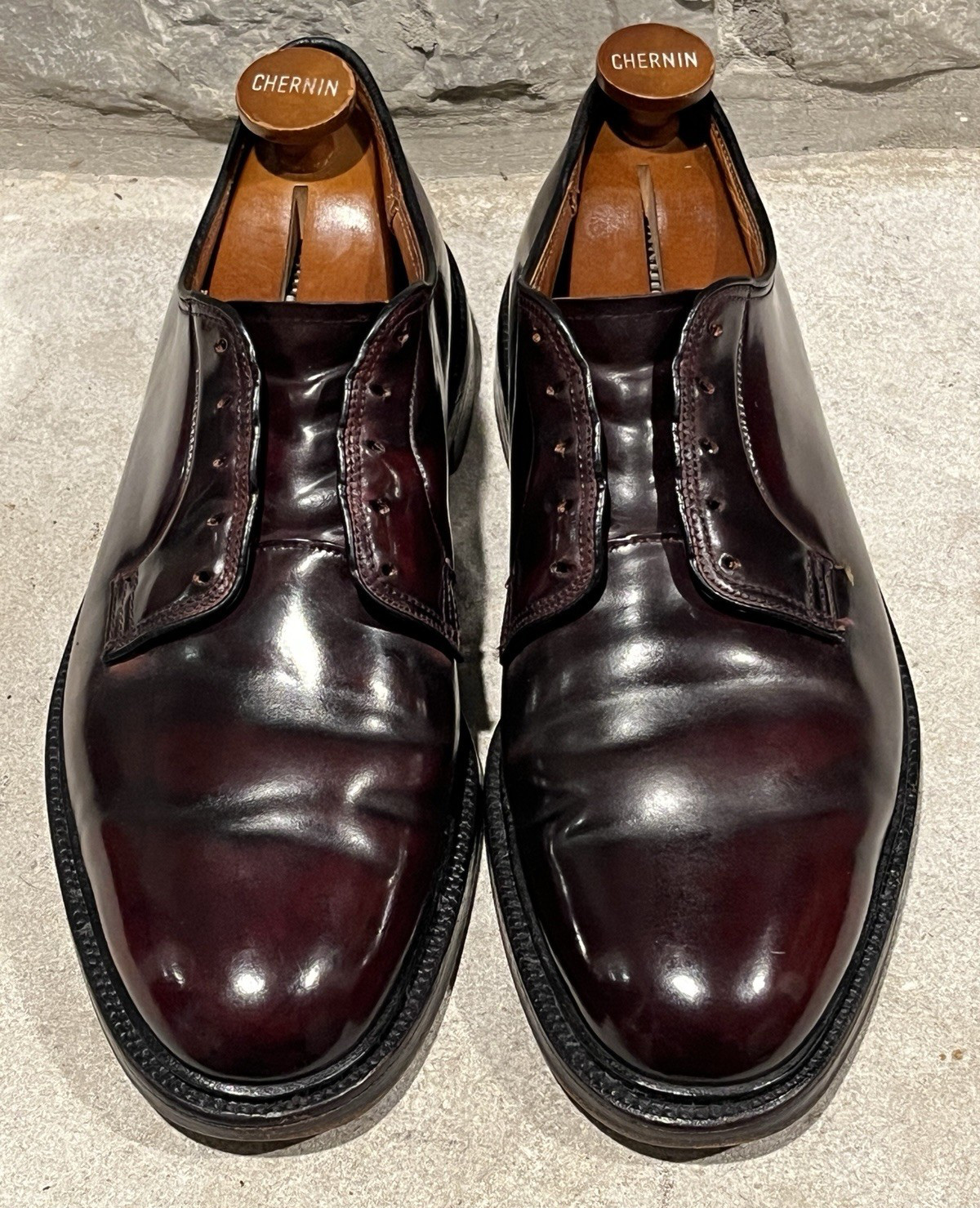Rare Alden x Abercrombie & Fitch 1960’s Color 8 Shell Cordovan PTB 8.5 E V-Cleat
