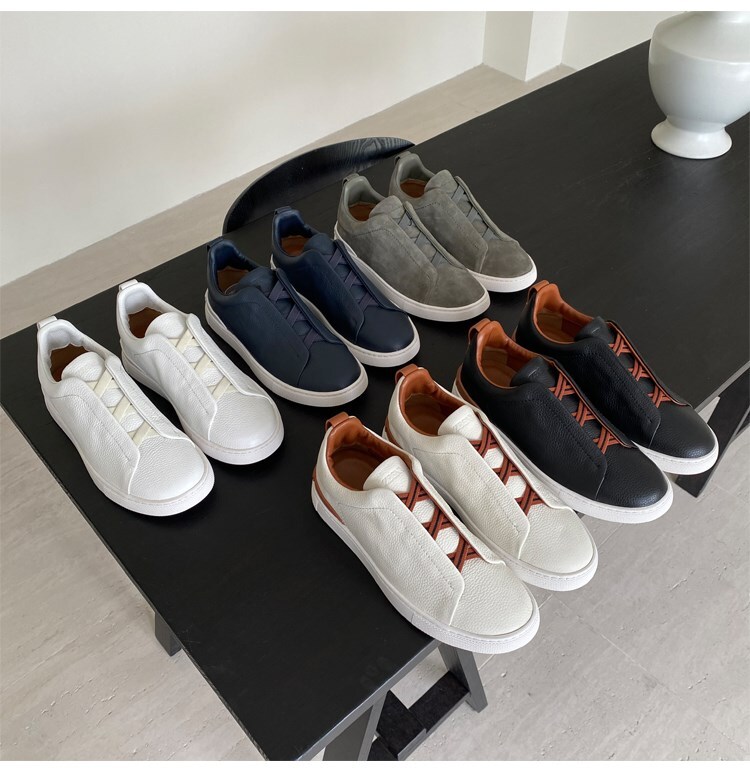 Men’s leather breathable sneakers Size 39-46