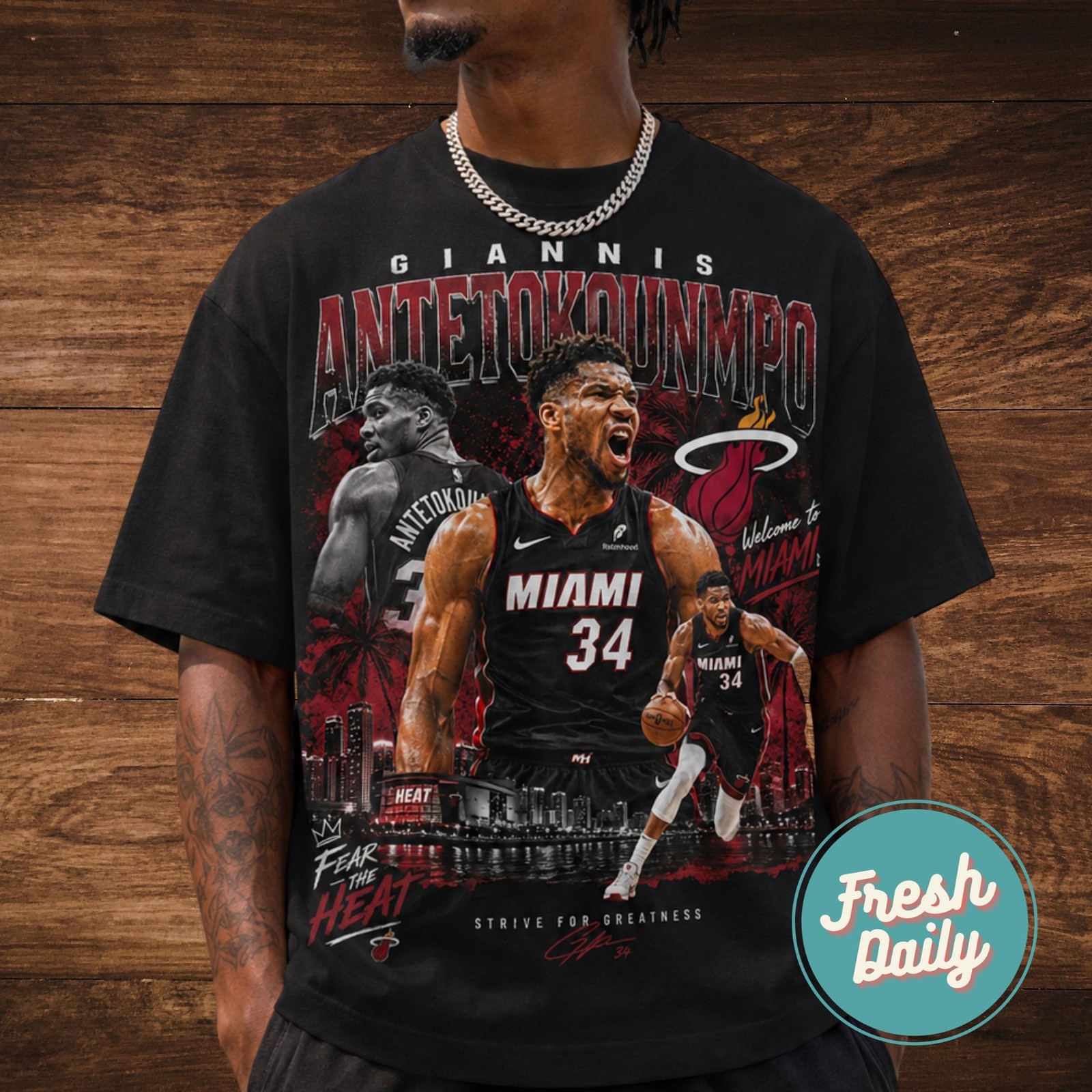 Giannis Antetokounmpo Unisex T Shirt MIAMI Tee