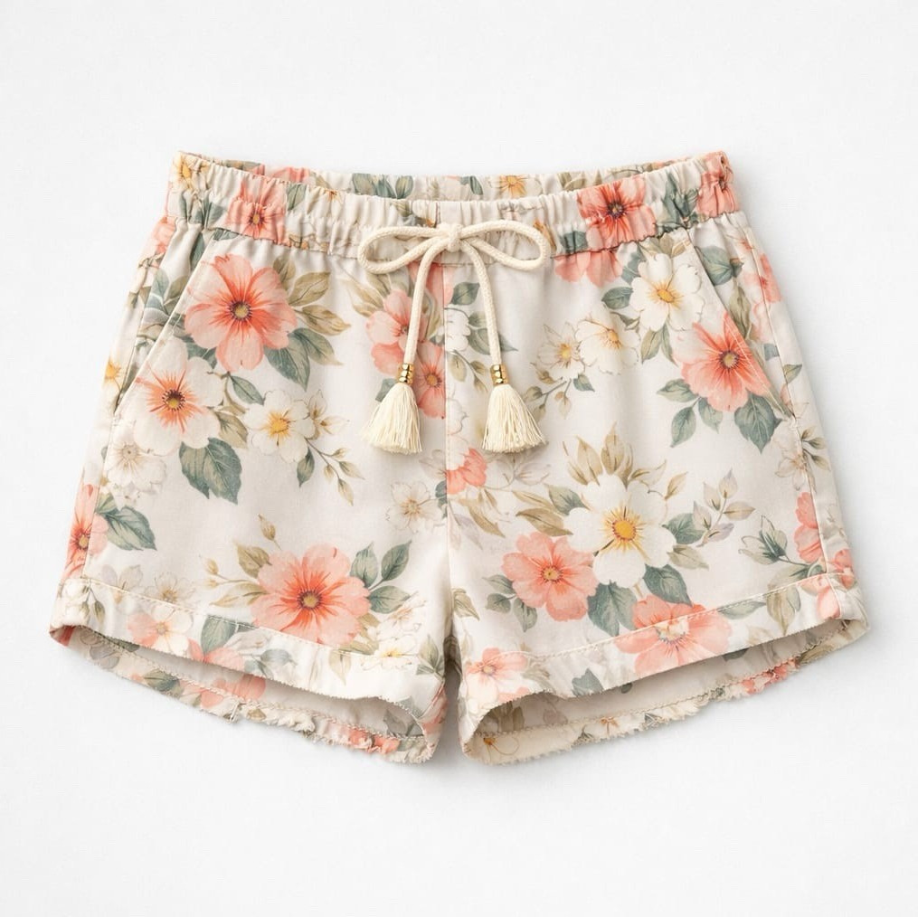 KRUUS Women’s Beige Chino Shorts XL Regular Cuffed Button Pockets