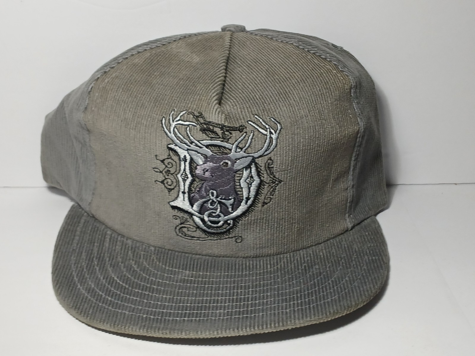 1980s Vintage John Deere Trucker Hat Corduroy Hat Cap Louisville Mfg Co Made USA
