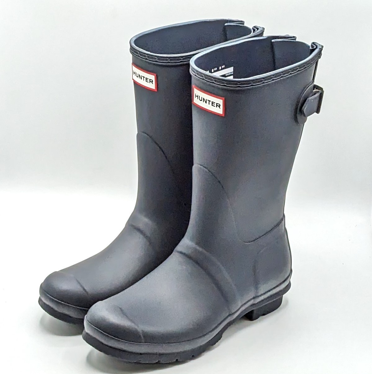 Hunter “Original Short Back Adjustable” Women’s Waterproof Boots (Navy) – NEW
