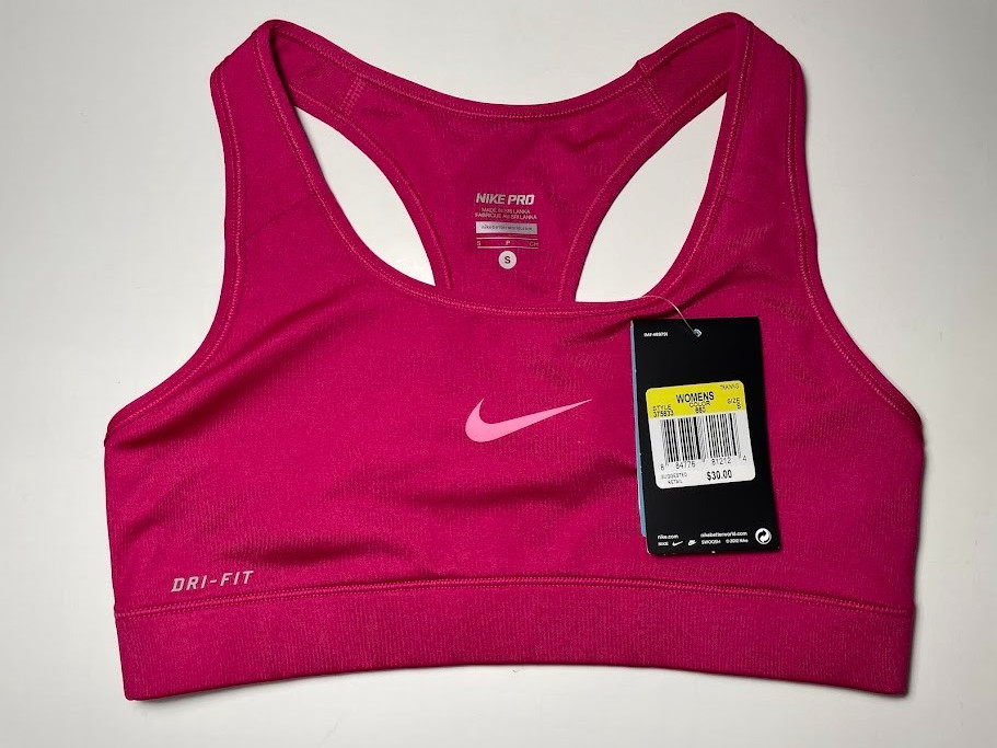 NIKE NWT Magenta Dri Fit Cool Sports Bra XS/S Retail $30