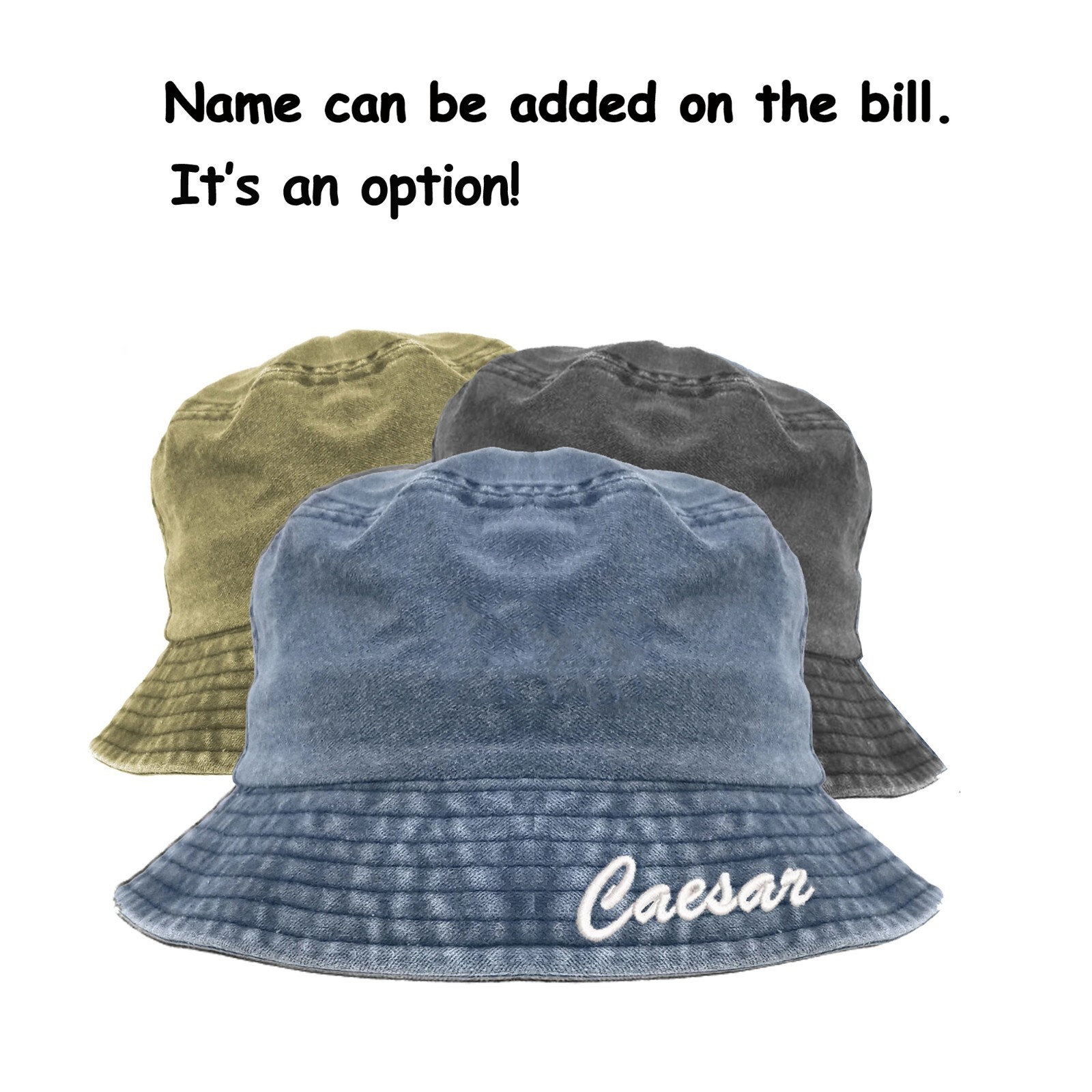 Dollar sign $ embroidered bucket hat, custom bucket hat