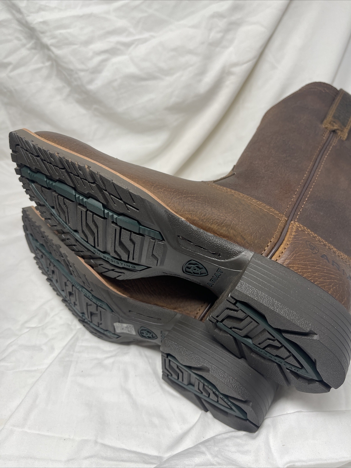 Ariat Hybrid Grit Premium Full-Grain Performance Western Boot Broad Brown (cl27)