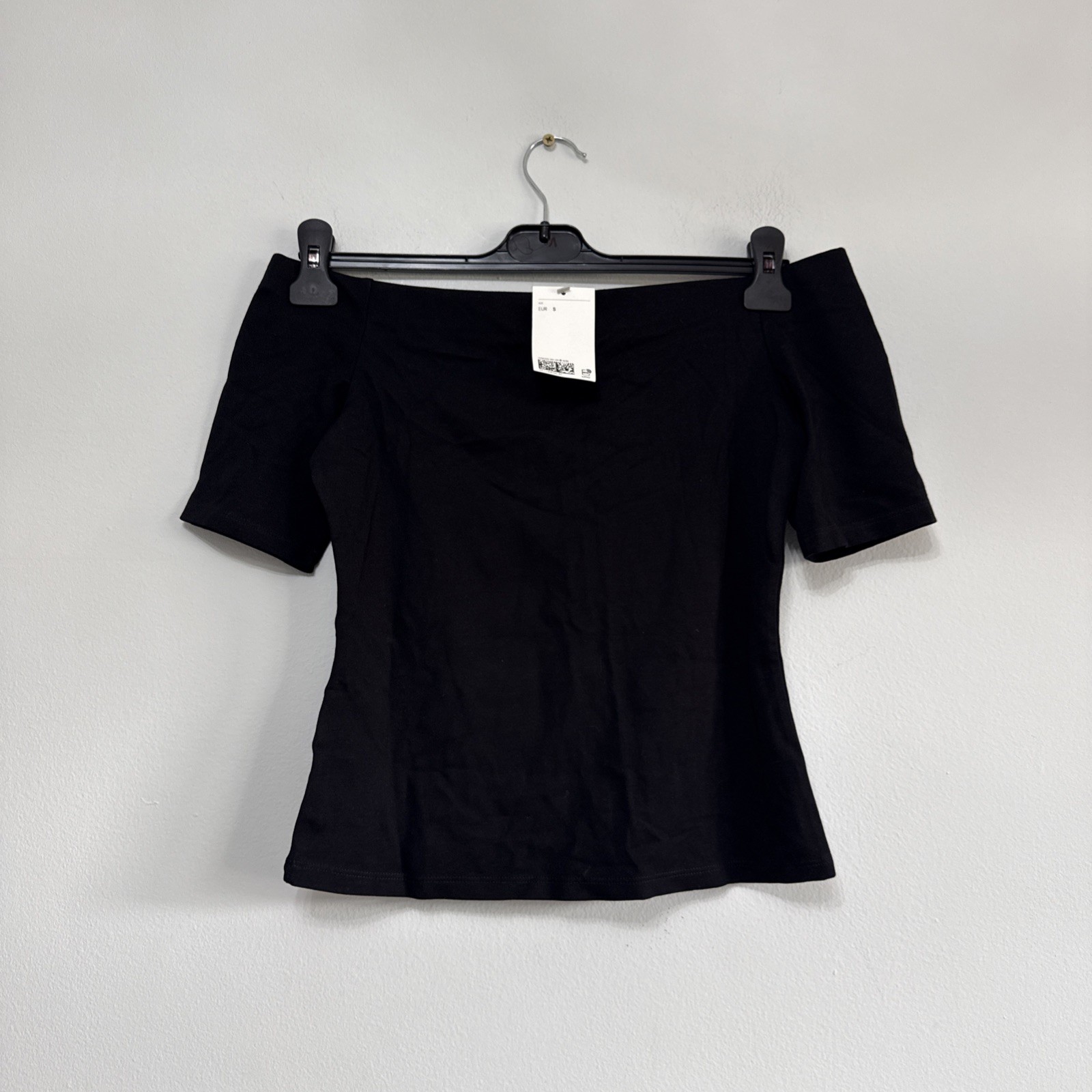 H& M OFF-THE-SHOULDER JERSEY TOP Small Size BNWT