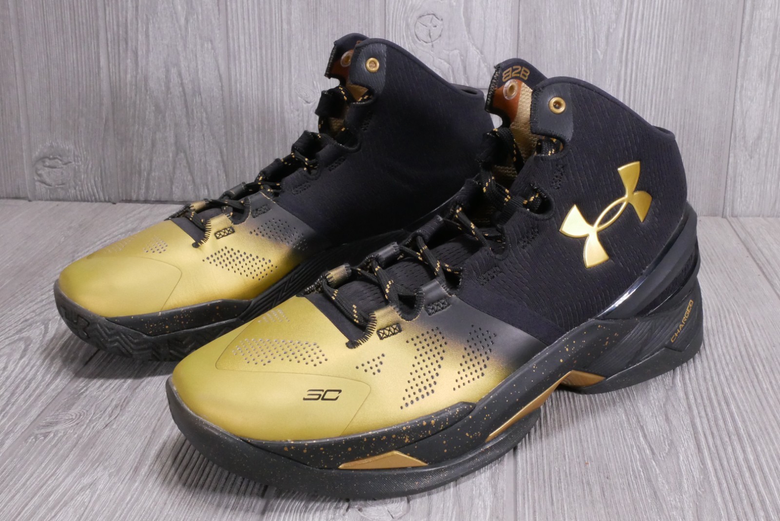 RARE NEW UNDER ARMOUR CURRY 2 MVP ‘BACK TO BACK’ SNEAKERS 1300015-001 MENS 9.5