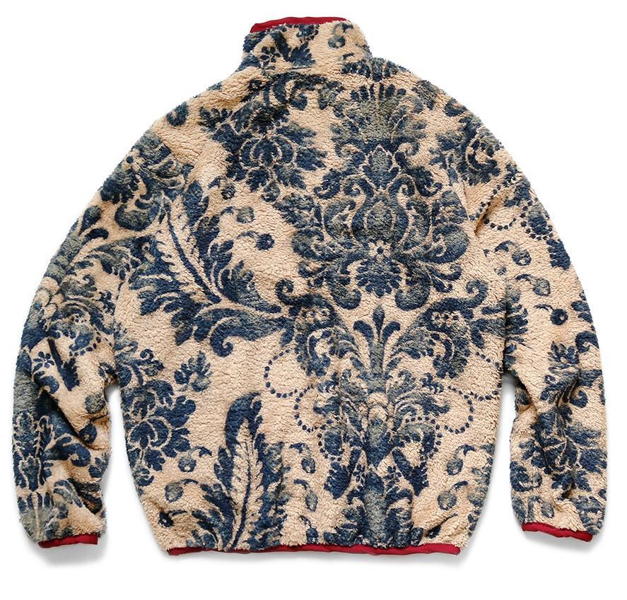 KAPITAL damask light fleece blouson beige snap t pullover brand new