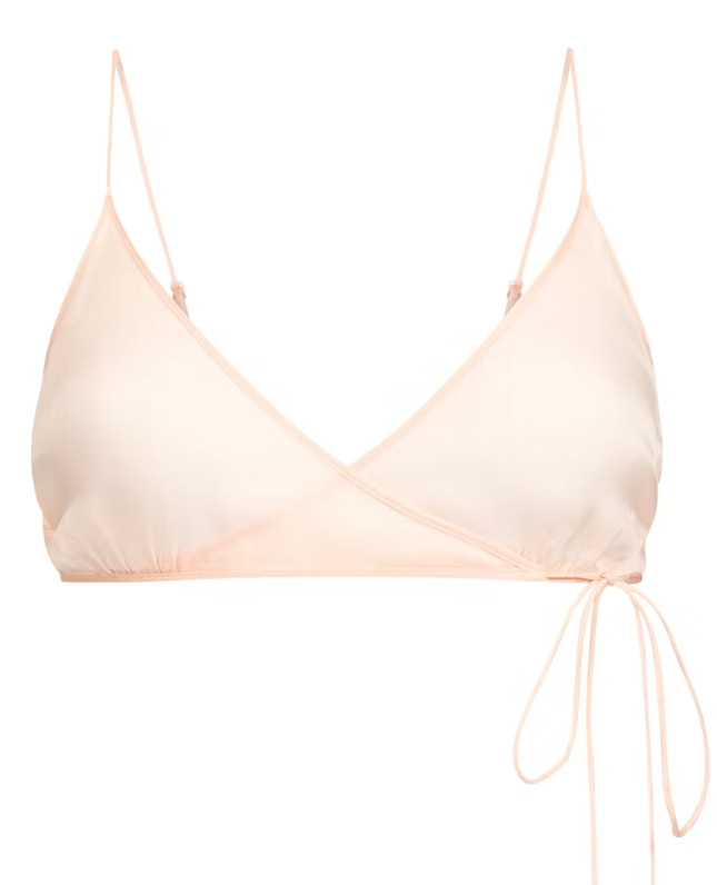 Skims Romance SKIMPY WRAP BRALETTE in Primrose Size Small Brand New with Tags