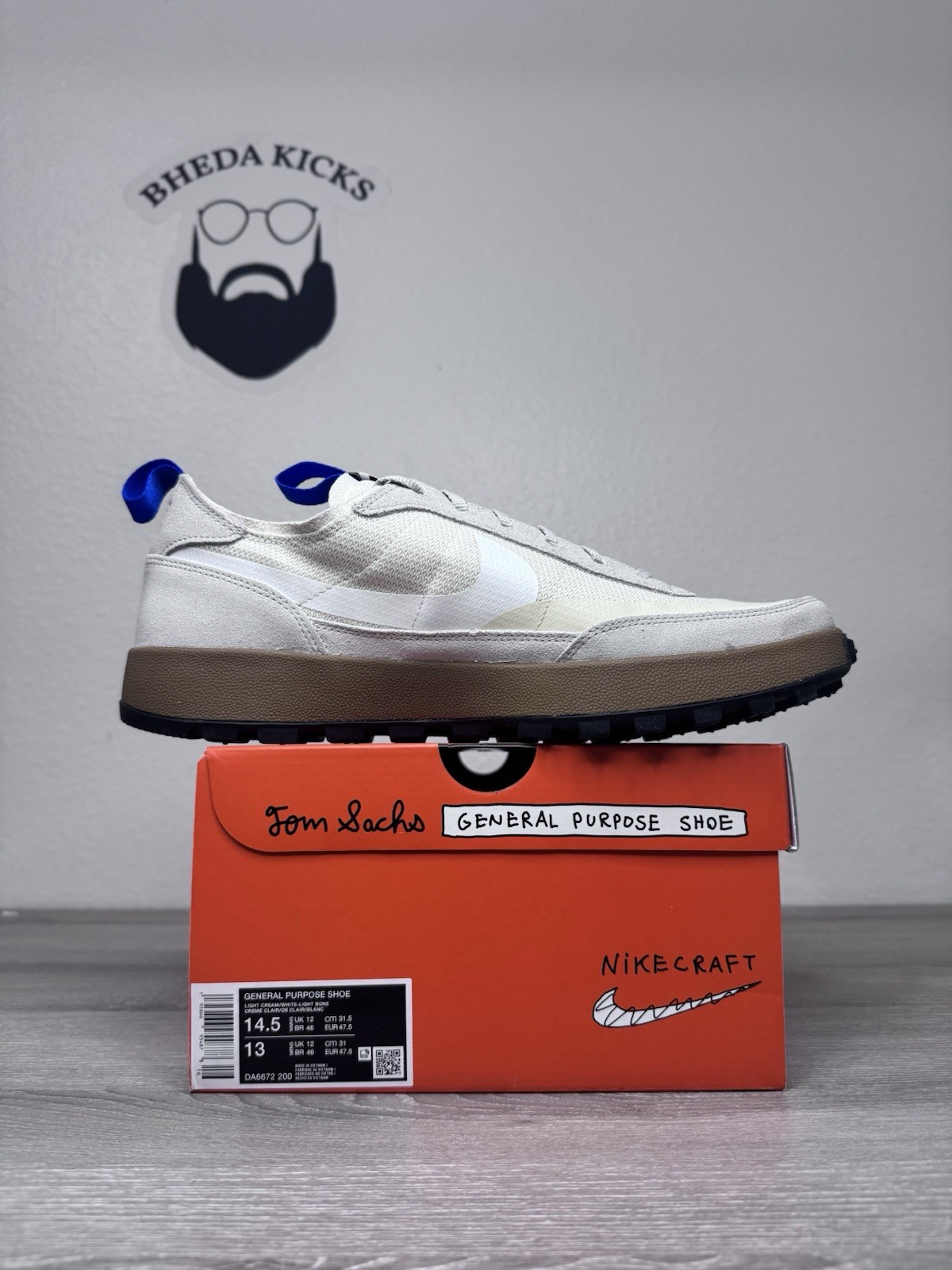 Size 14.5W/13M – Nike Craft General Purpose Shoe x Tom Sachs Low Studio New