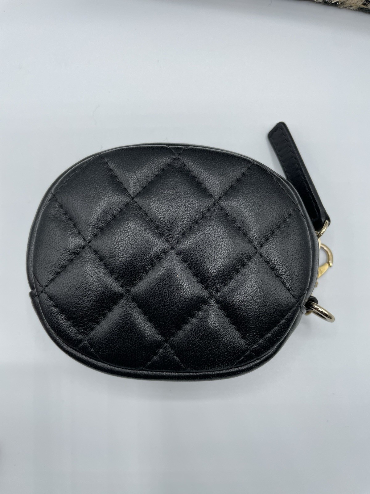 Rare Chanel 19 wallet on chain limited edition in beige and black Tweed