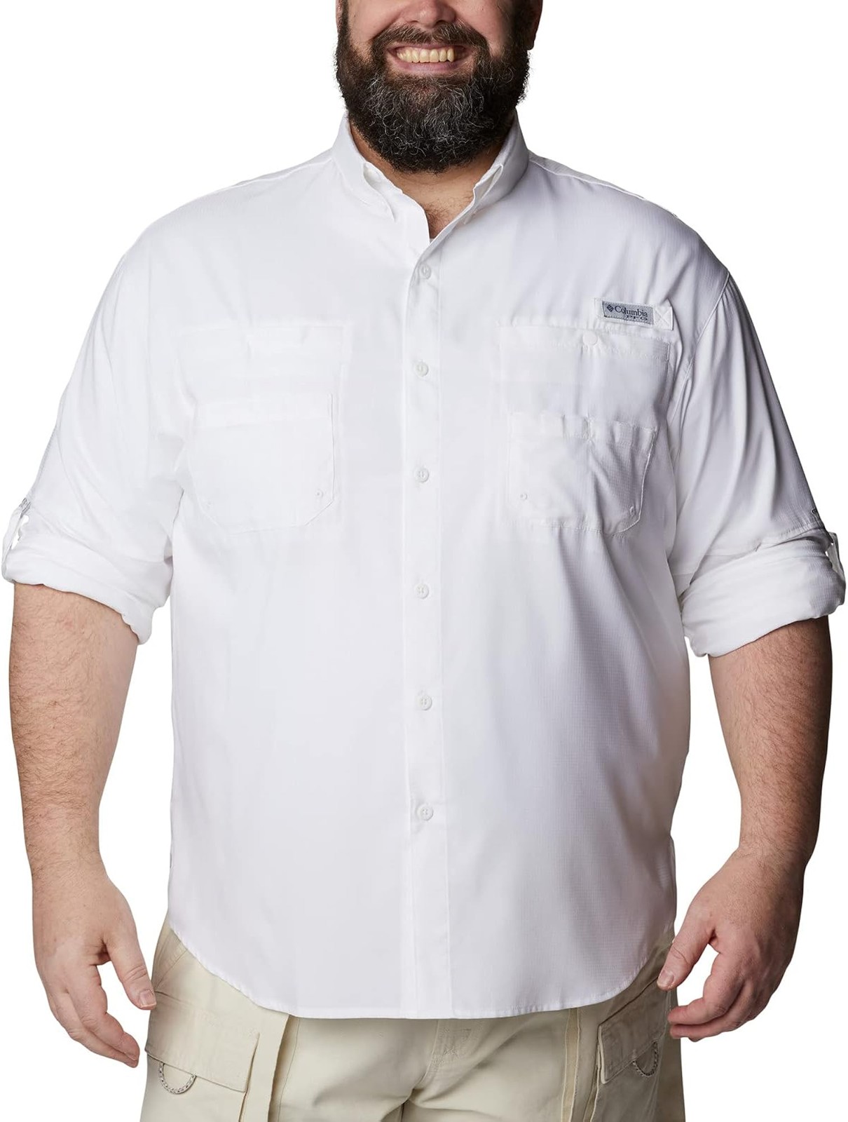 Columbia Men’s Tamiami II Long Sleeve Shirt,White,Small – White – Small