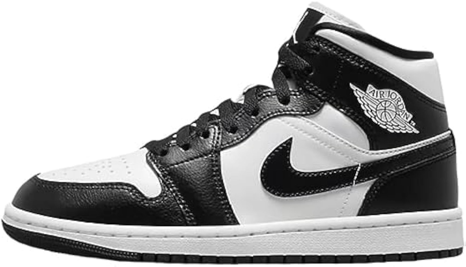 NIKE Jordan 1 Mid Women White/Black-Panda Mid DV0991-101 11.5 – White/Black-pand