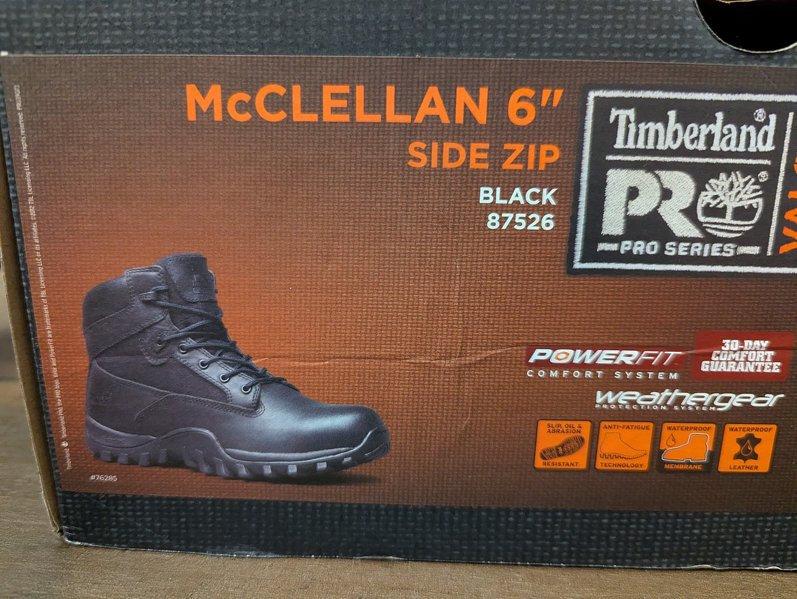 Timberland PRO Valor McClellan 6″ Side Zip Work Boots – Black – NIB – Men’s 13W