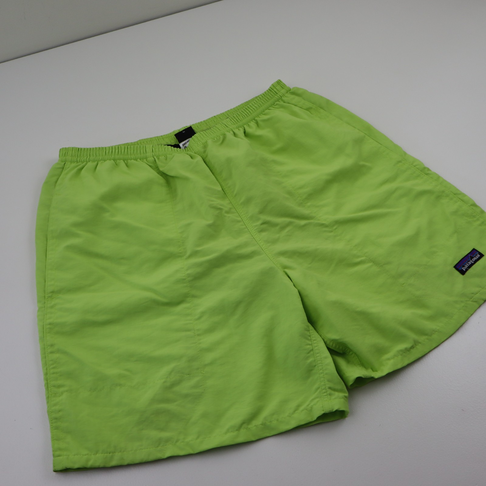 Retro Patagonia Baggies Longs Swim Trunks Shorts Mens M 30 32 34 Neon Green Suit