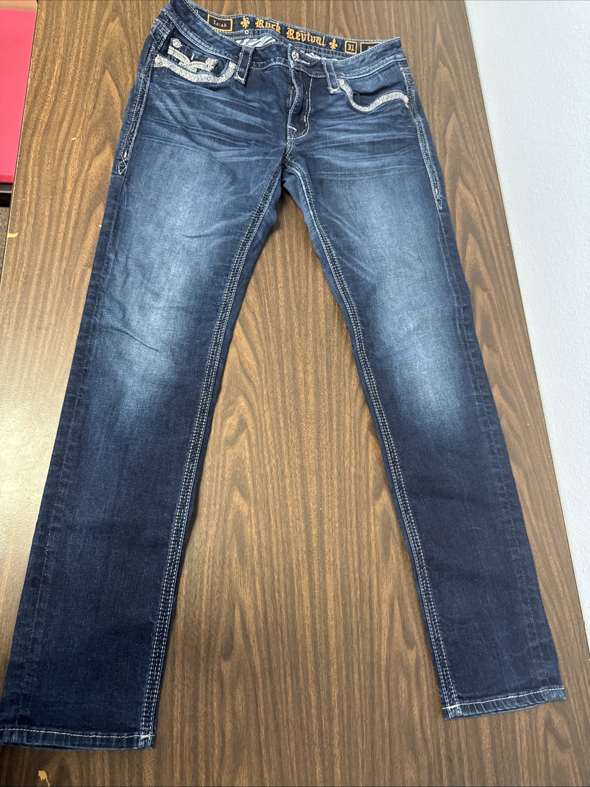 Rock Revival Isiah Skinny Jeans Womens Size 31 Inseam 31