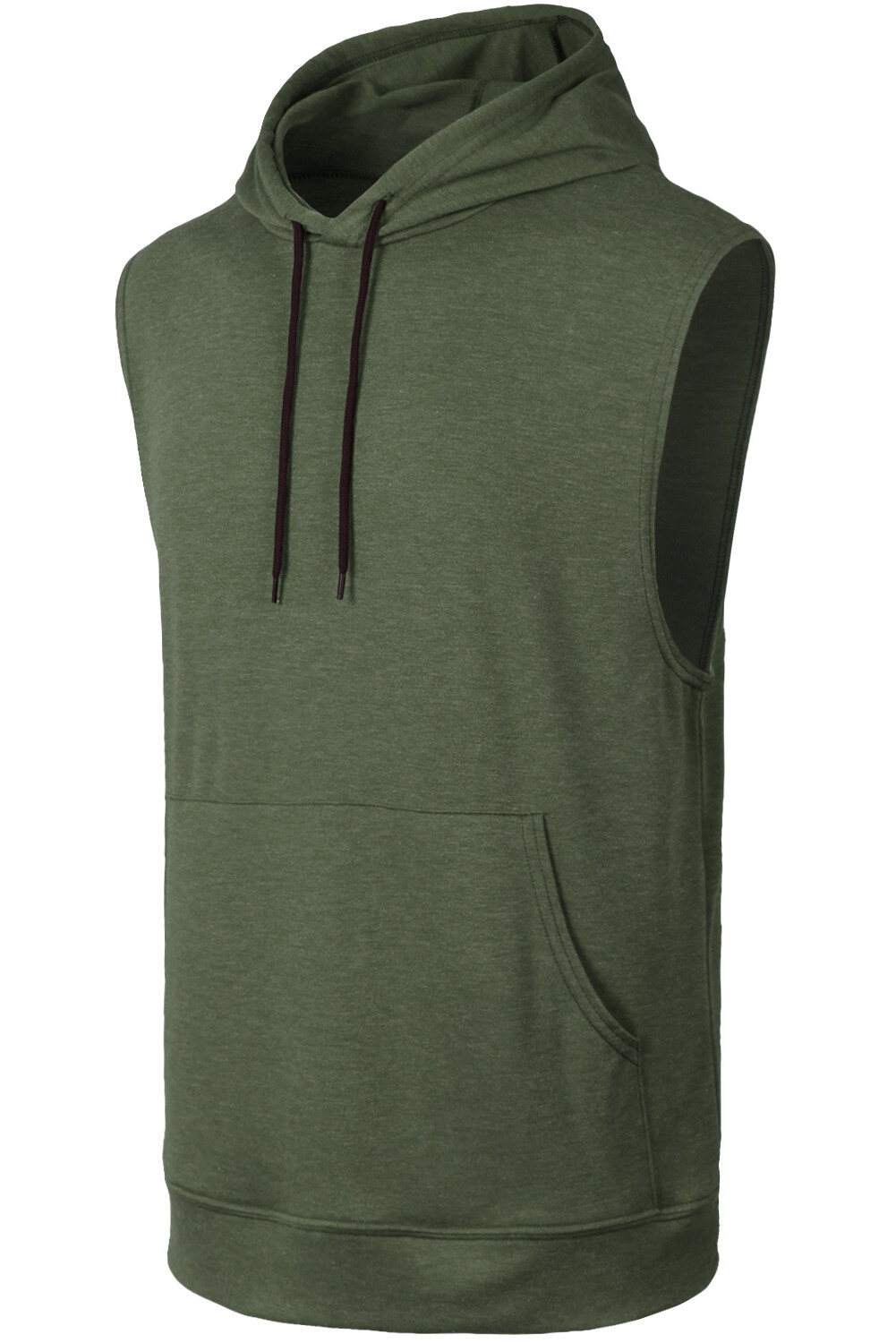 Mens Workout Hoodie Sleeveless Vest Muscle Tank Tops Gym Fitness Bodybuilding