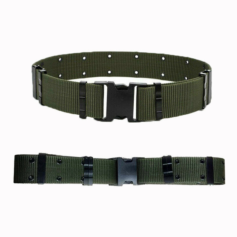 Military Pistol Belt Nylon Tactical Webbing Belt ALICE Marine Corps Type Belt US