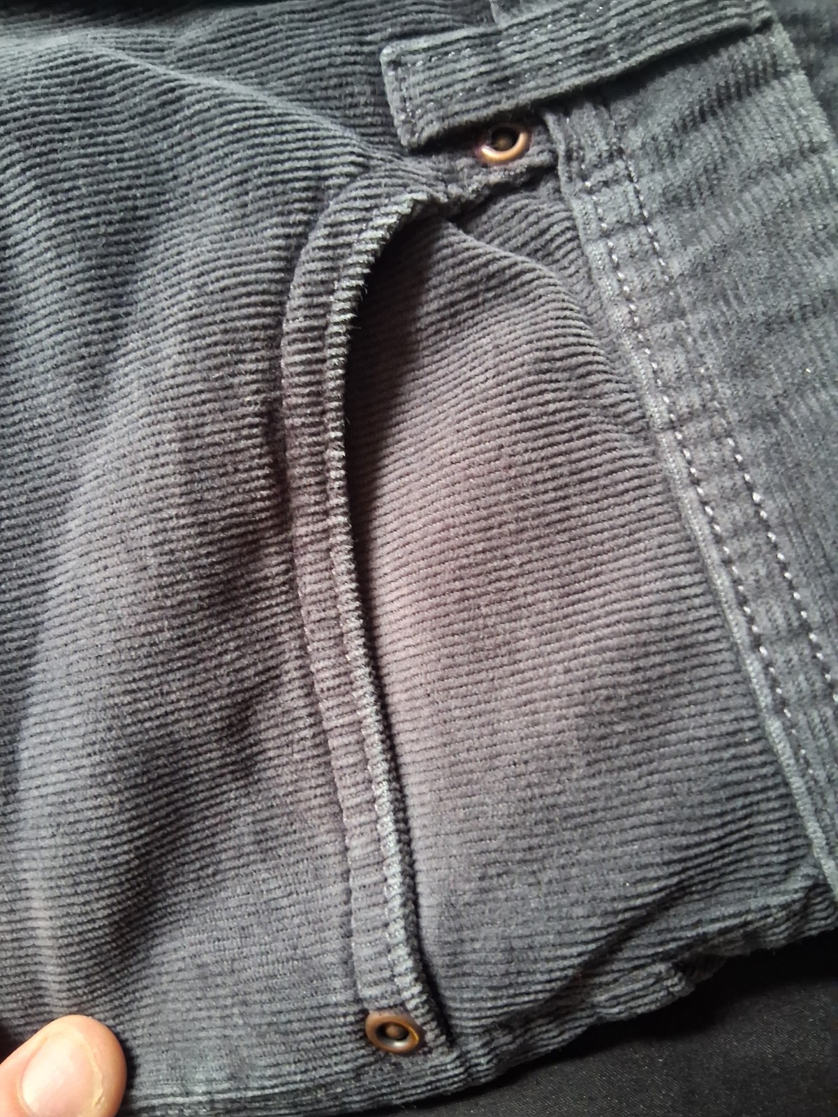The authentic copper and oak D-gray corduroy pants 32 × 30