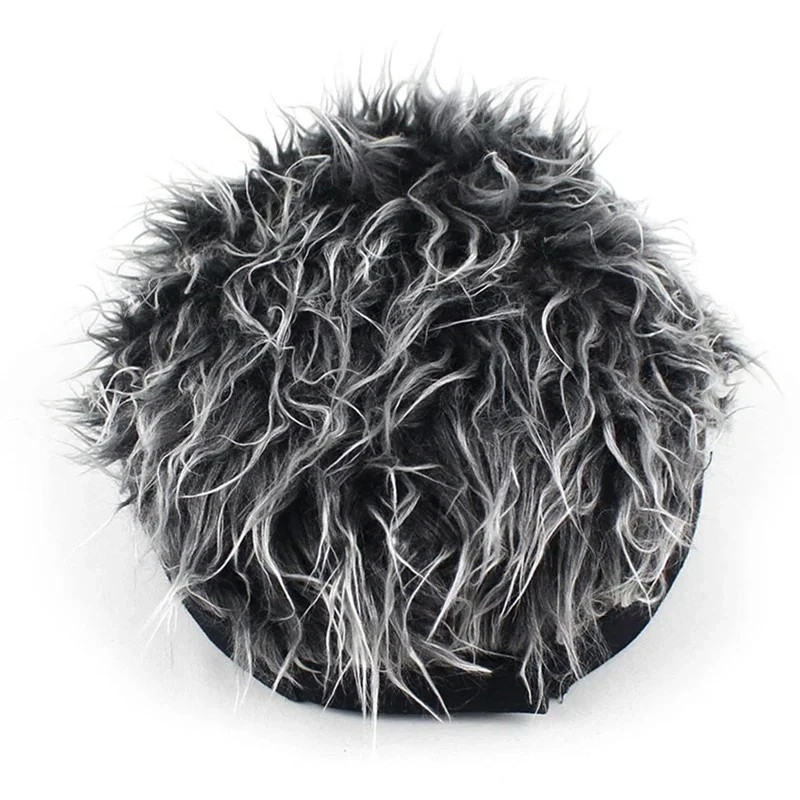 Mens Baseball Golf Hat Cap Sun Visor Wig Hat With Fake Flair Hair Outdoor Sports