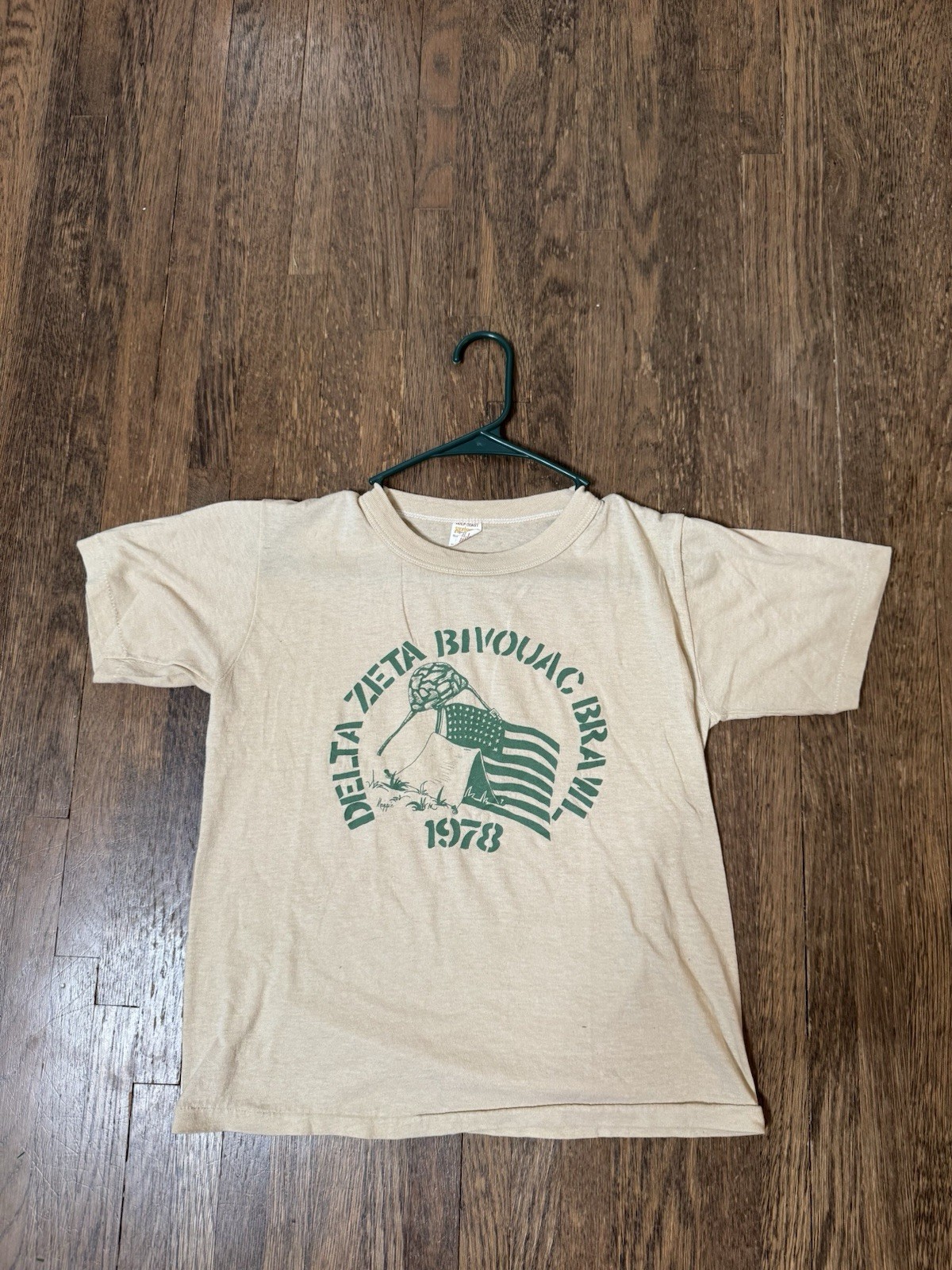Vintage 1978 Delta Zeta Bivouac Brawl Sorority Shirt Single Stitch Size Small