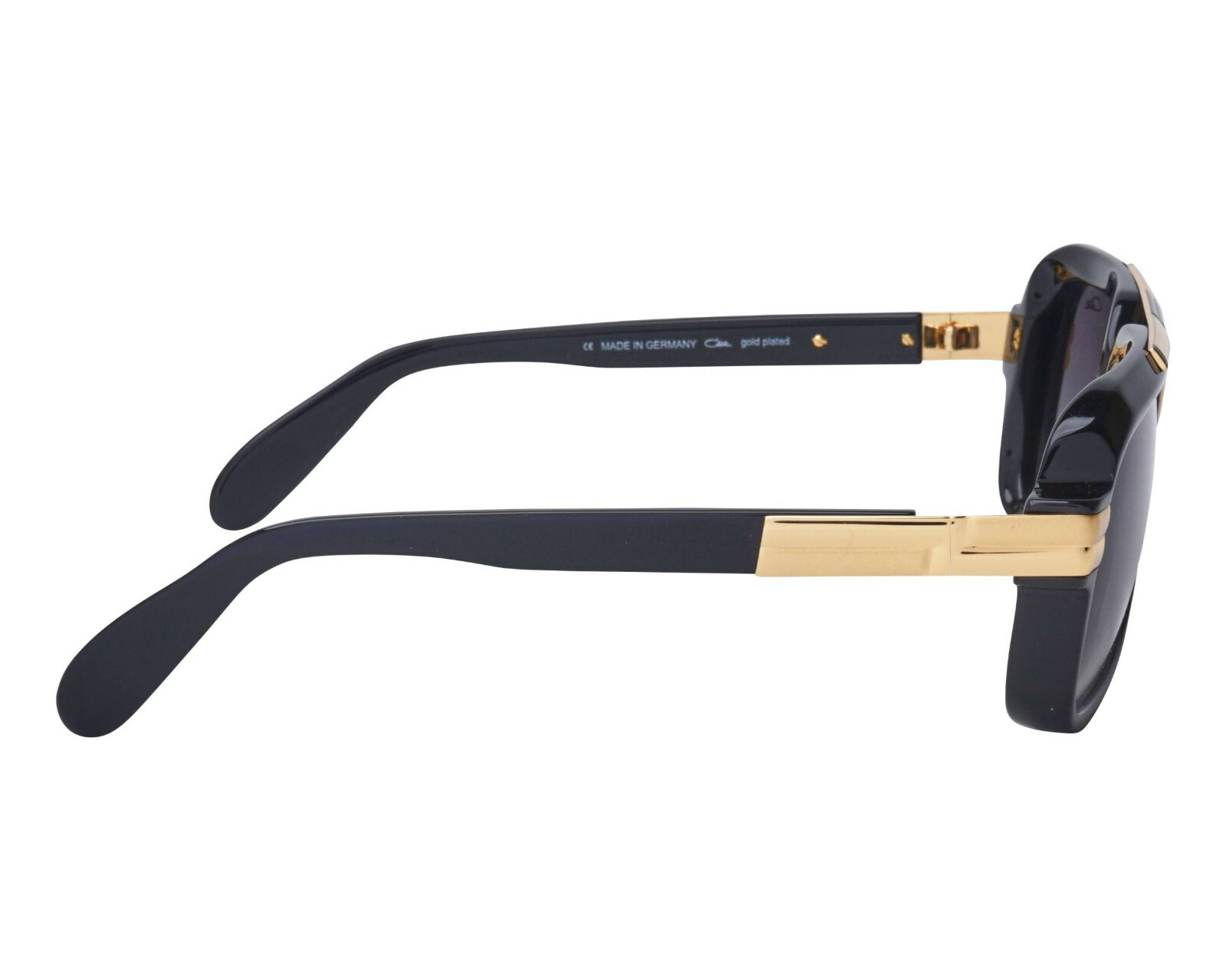 CAZAL LEGENDS MOD. 664/3 COL. 001 GLOSS BLACK GOLD PLATED SUNGLASSES GERMANY