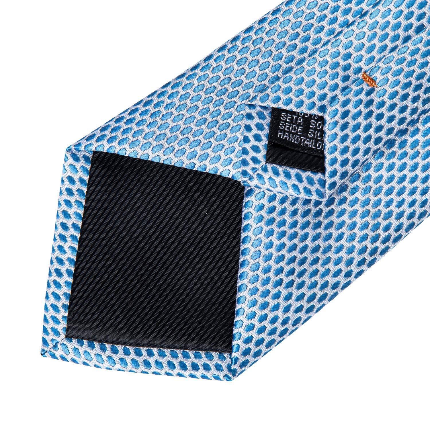 Mens Solid Color Tie and Pocket Square Set Woven Silk Plain Necktie & Handker…