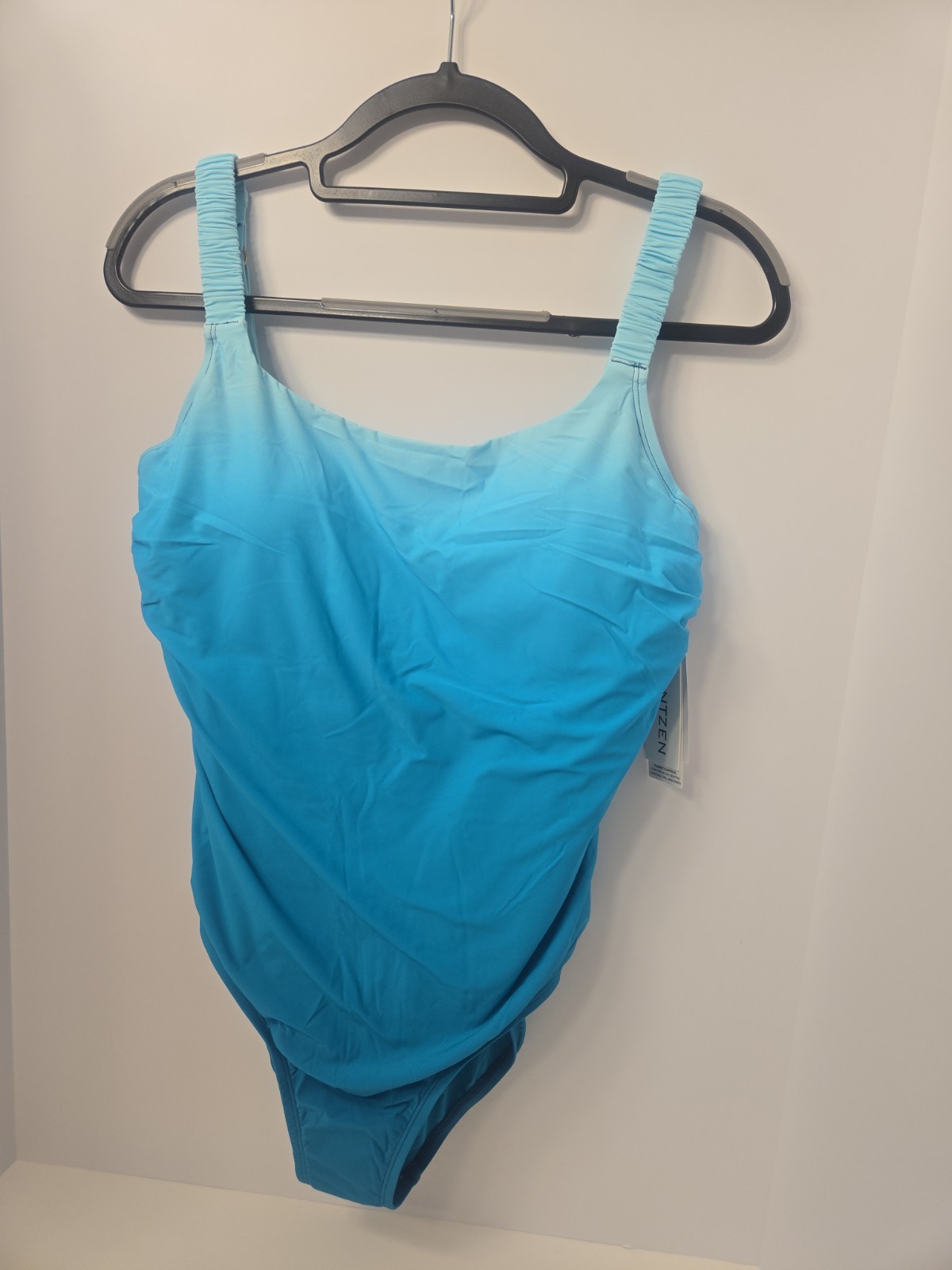 NWT Blue Ombre Jantzen One Piece Swimsuit -size 16