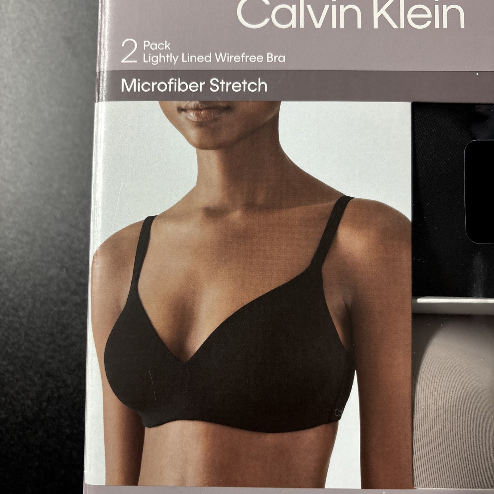 Calvin Klein Lightly Lined Microfiber Stretch Bra 2 Pack