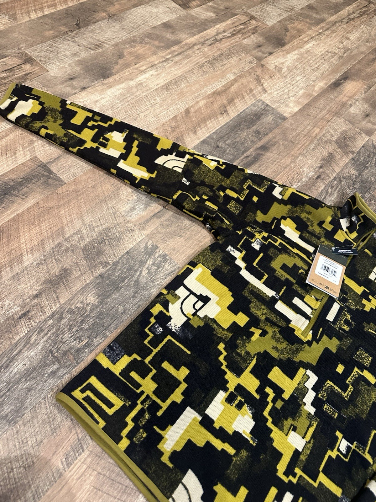 Brand New! The North Face Half Zip Fleece Pullover Digi Camo Size Small
