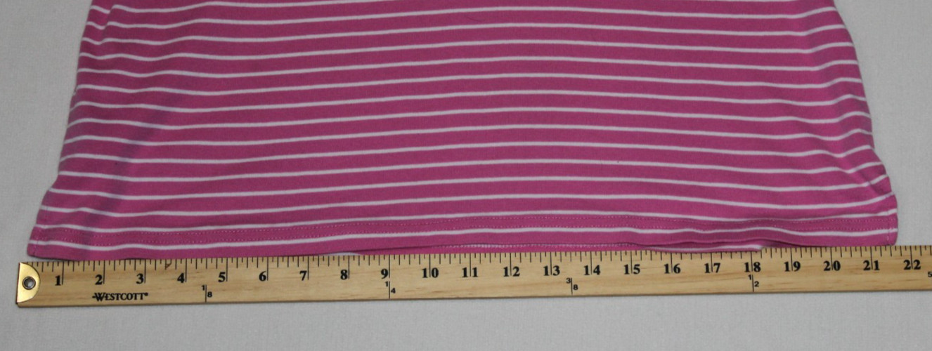 Lauren Ralph Lauren Blouse Women’s Size 1X Pink White Striped Short Sleeve VTG