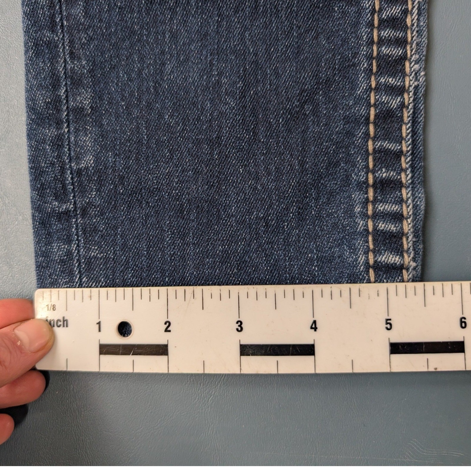 Silver Jeans Co Kelli Boyfriend Womens 28×31 Dark Wash Contrast Stitching