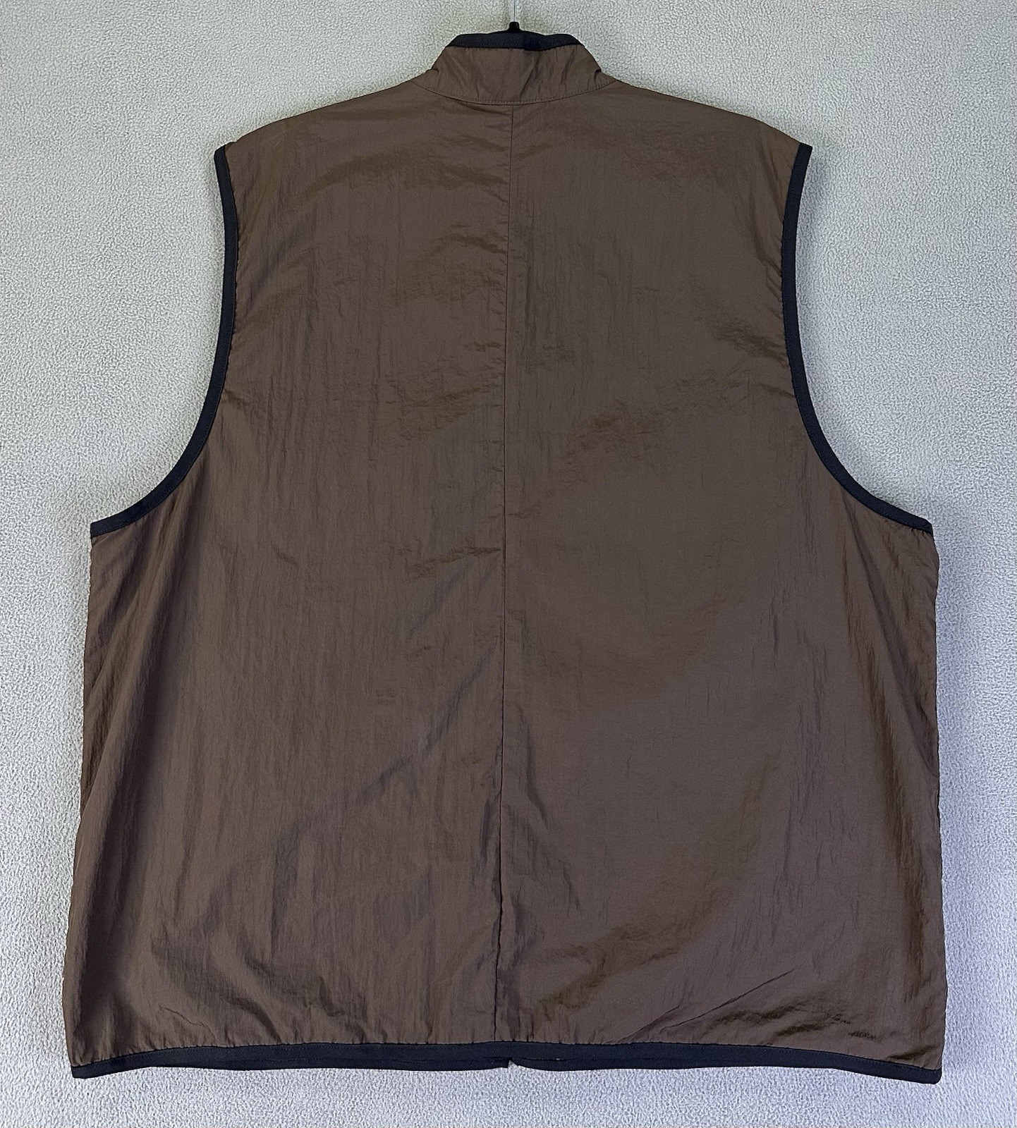 Nike Vest Mens Large Brown Baroque Tech Woven Utility Lightweight Nylon UPF New