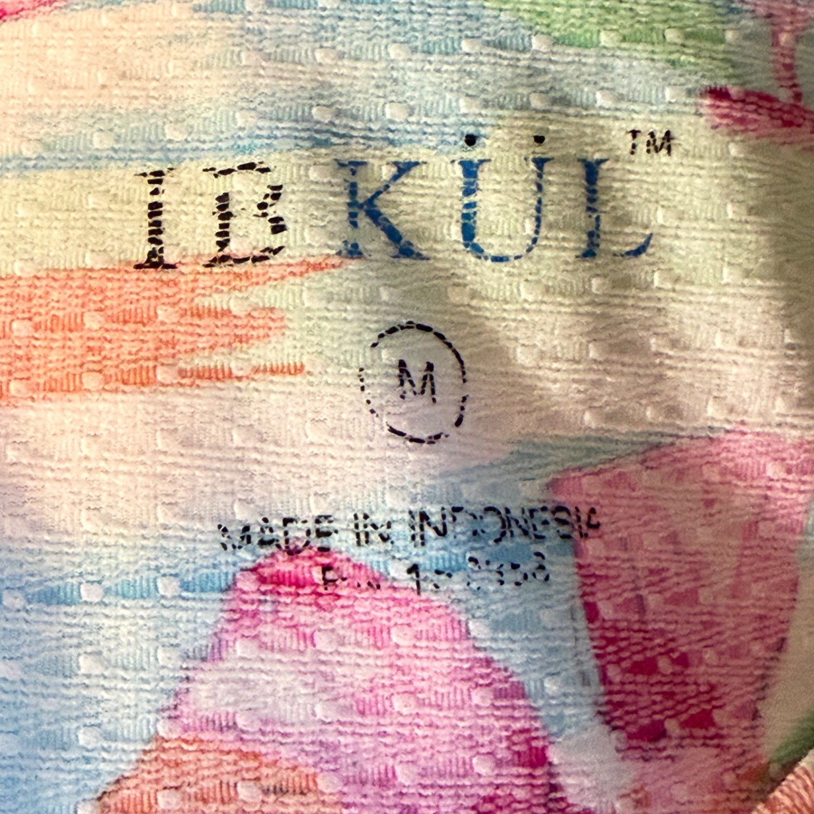 IBKUL Women’s M Floral 1/4 Zip Long Sleeve UPF Golf Pullover Pink Blue Top