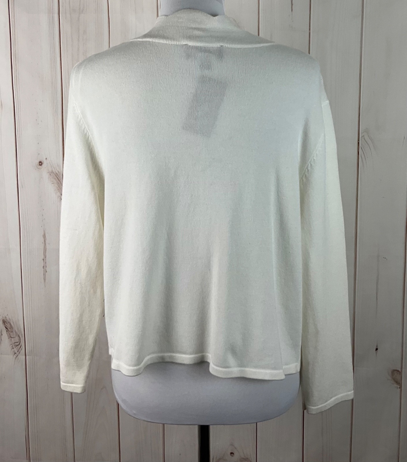 Ronni Nicole Cardigan Shrug Sweater Women Size XL White Bolero Open Front NWT