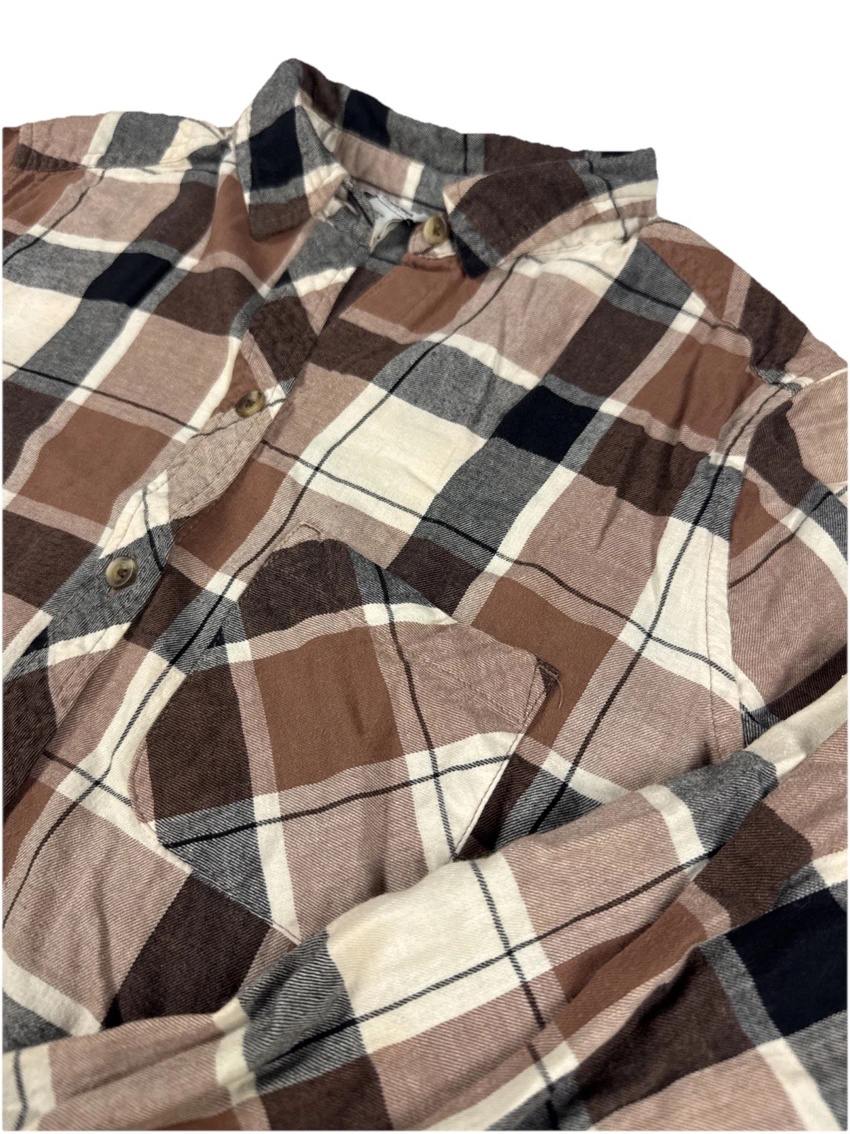 Sonoma Women’s Long Sleeve Plaid Button Up Shirt Medium