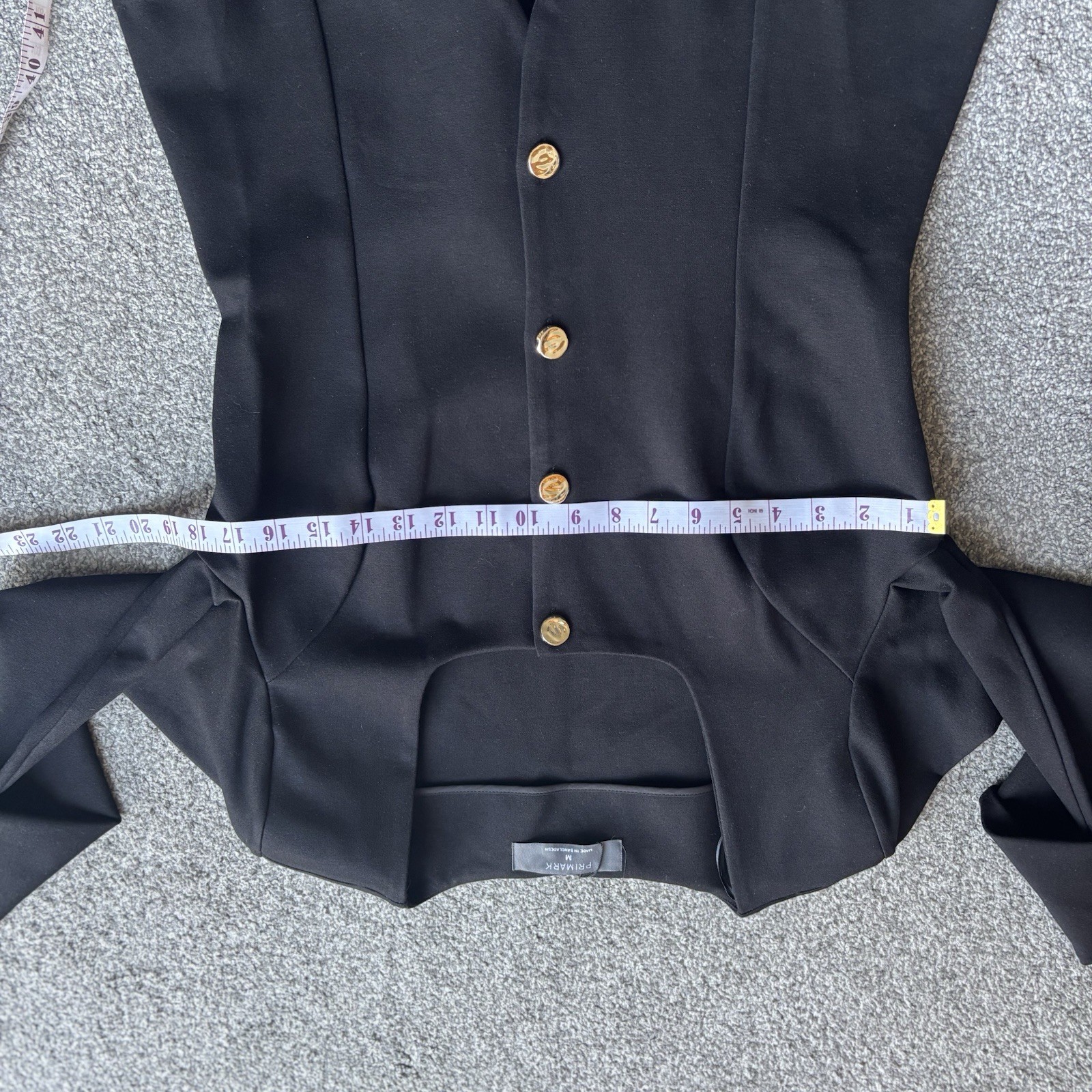 Primark Black Jacket Blazer Button Up Size 12/14 BNWT Smart Casual Formal Work