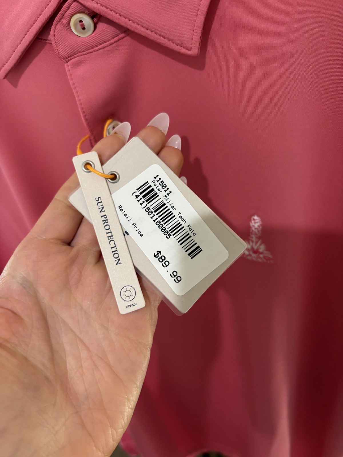 Peter Millar Summer Comfort Prairie Dunes Country Club Polo Mens M NWT Pink