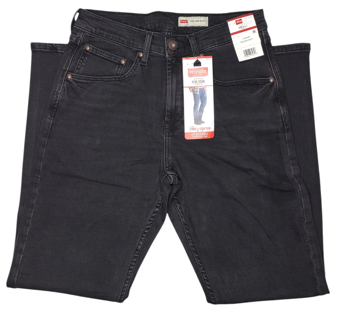 Wrangler #11655 NEW Men’s Relaxed Boot Stretch Jeans