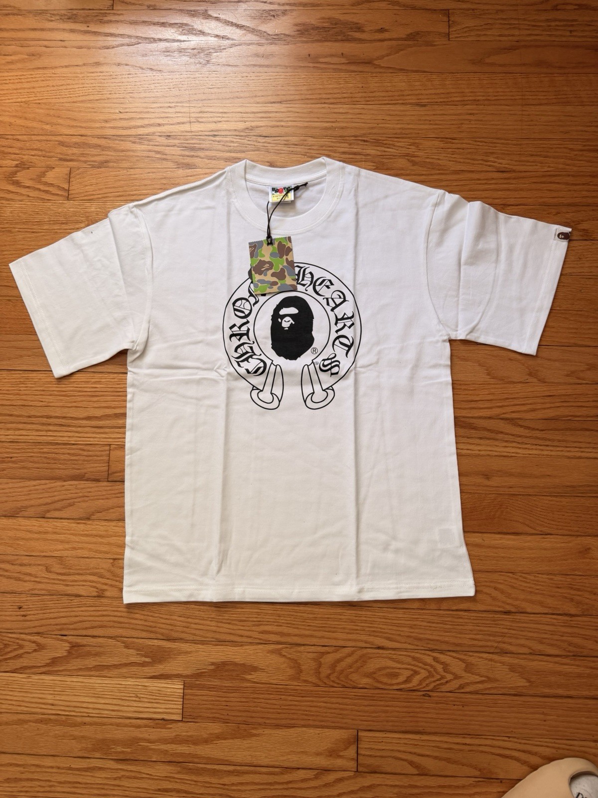 Chrome x Bape White Medium Tee