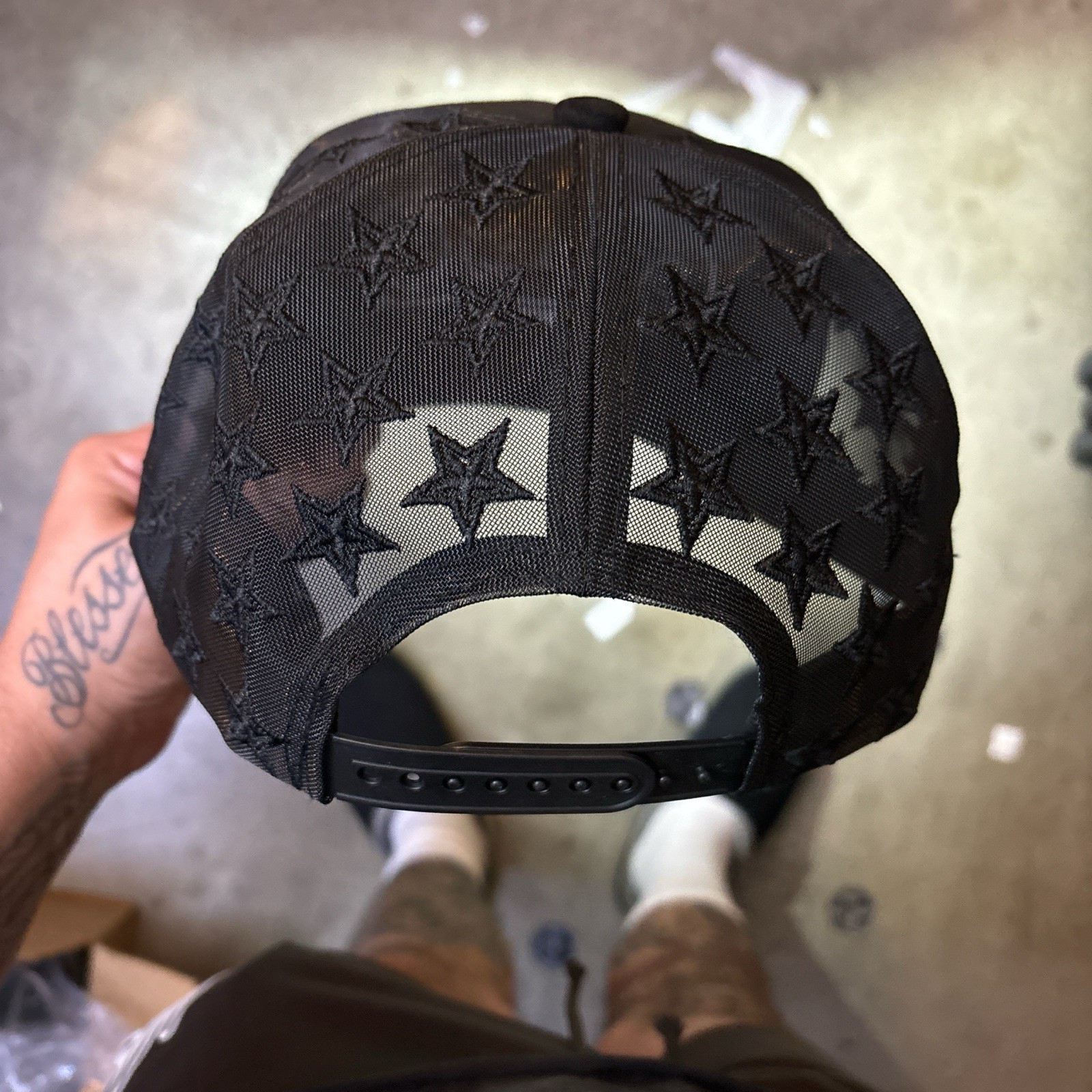 The Prodigy Star Mesh Back Suade Trucker Hat