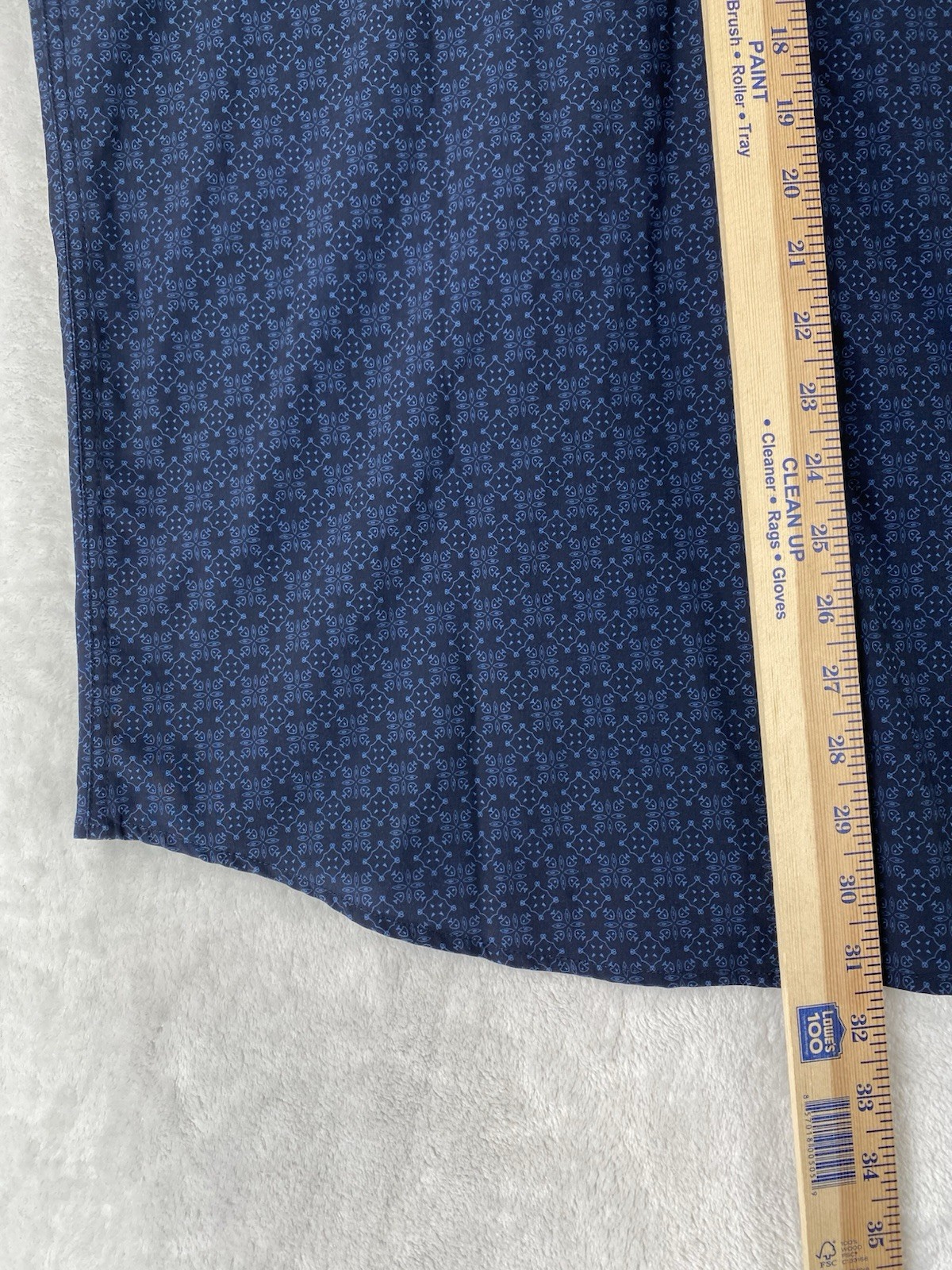 Ferrell Shirt Men’s Large Blue Collin Soft Stretch Western Snap Button NEW $70