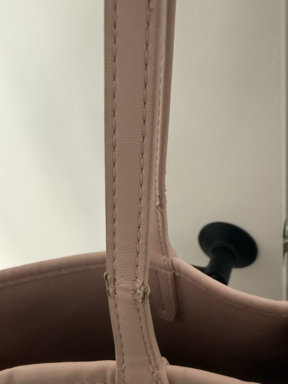 Tory Burch Gemini Link Canvas Tote Blush Pink Navy Gold Hardware Shoulder Bag