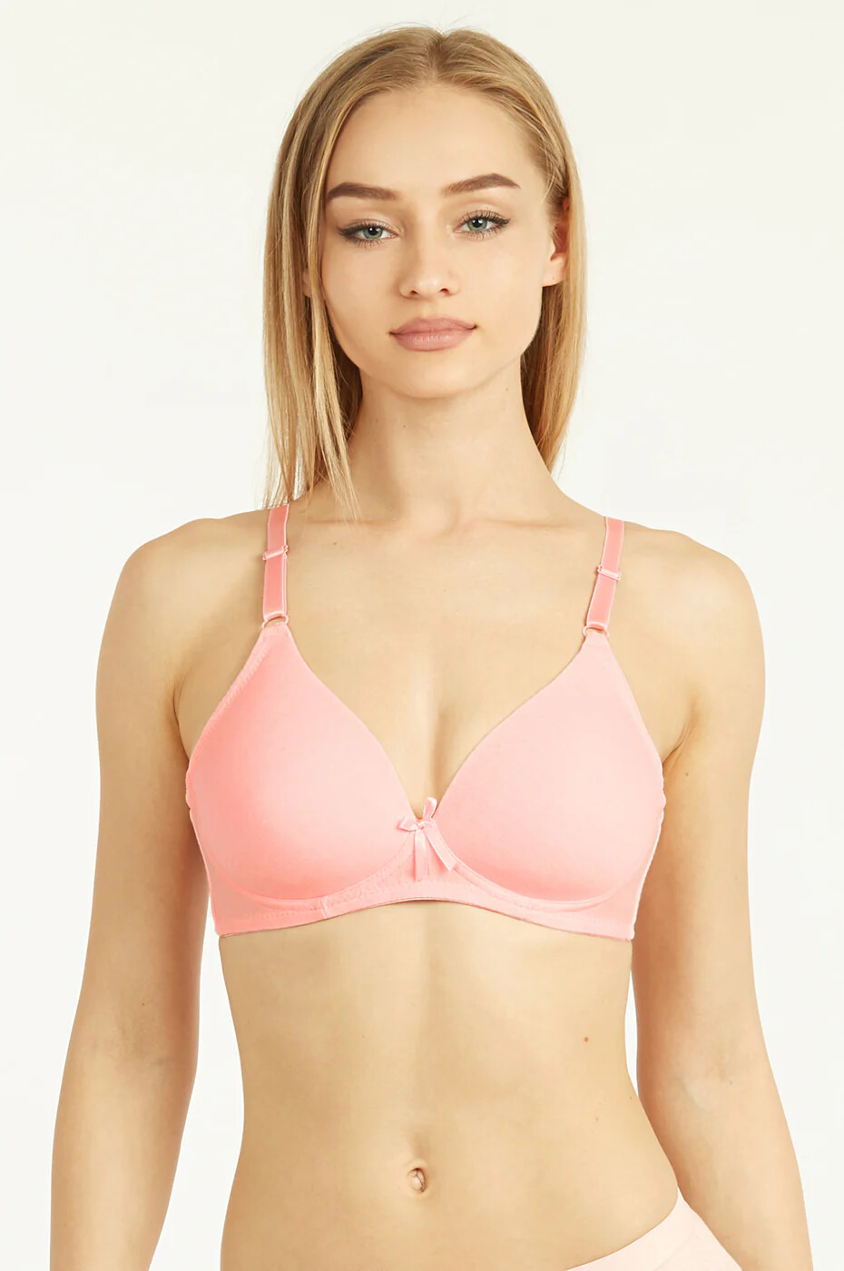 6 Pack Wireless Full cup Cotton Light Padded Comfortable No Wire T-Shirt Bras