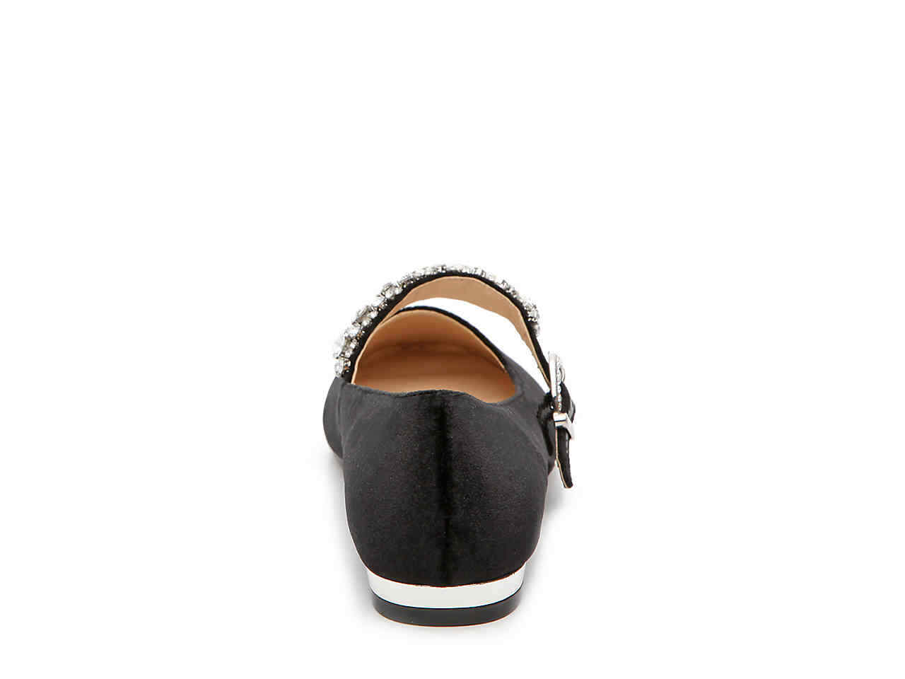 ADRIENNE VITTADINI Aronni Mary Jane Flat Black, Size 6.5 M
