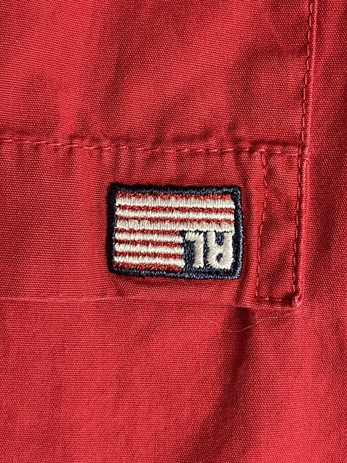 VTG Polo Jeans Co Ralph Lauren Red Sleeveless Button Front Shirt Women’s Medium