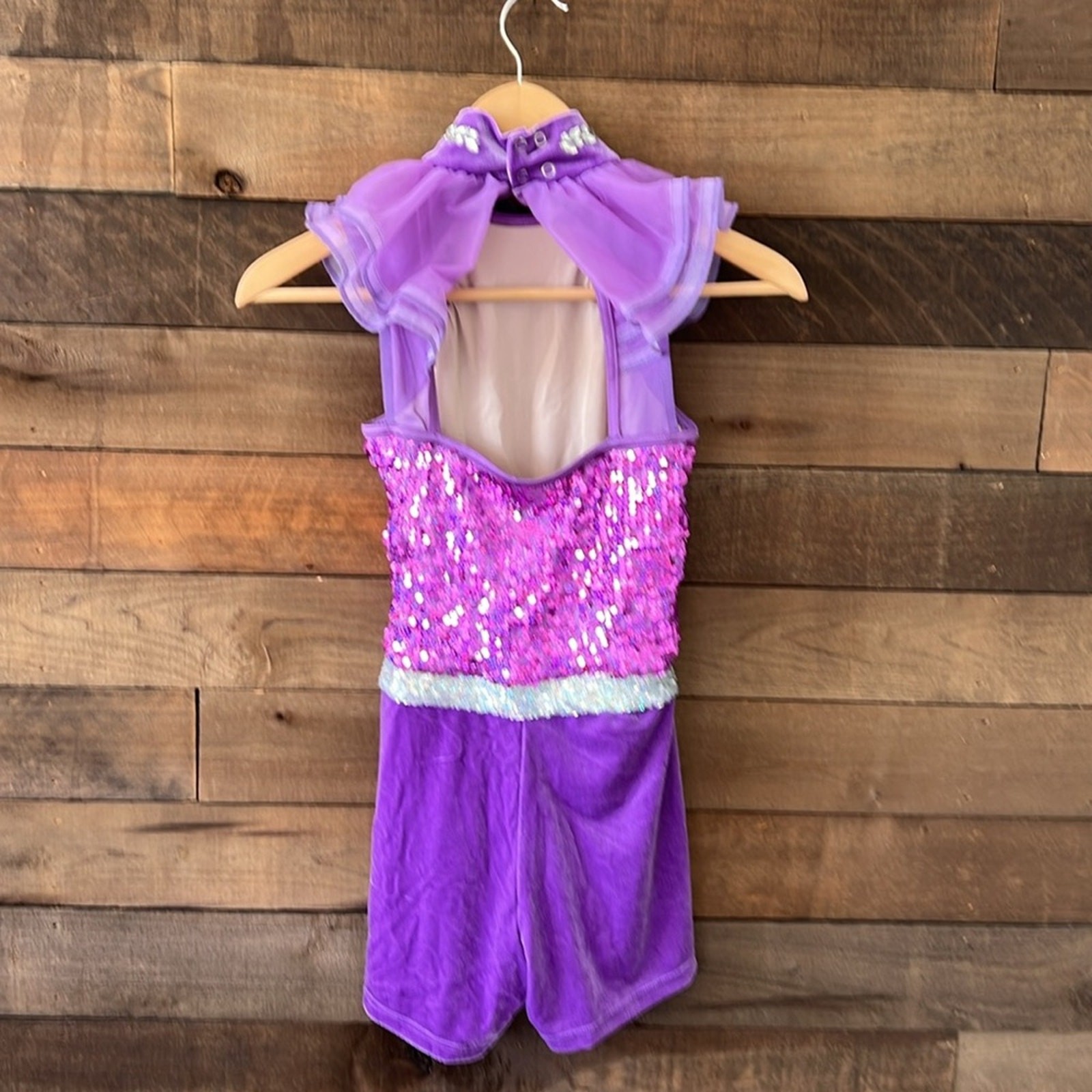 NWOT Weissman Women’s Celebrity Biketard Dance Costume in Purple