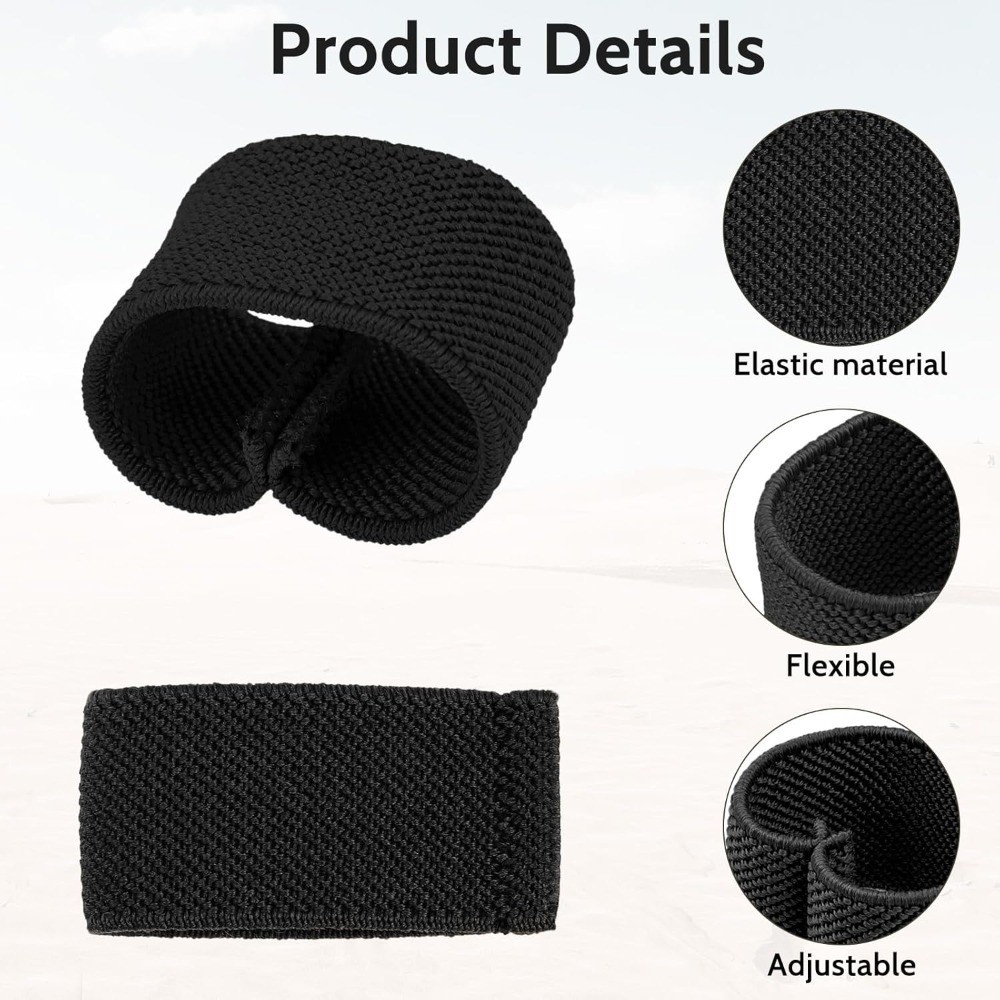 Elastic Belt Keeper Strap 10 Pack Nylon Canvas Web Belt Loop Keeper for 1.5 Inch