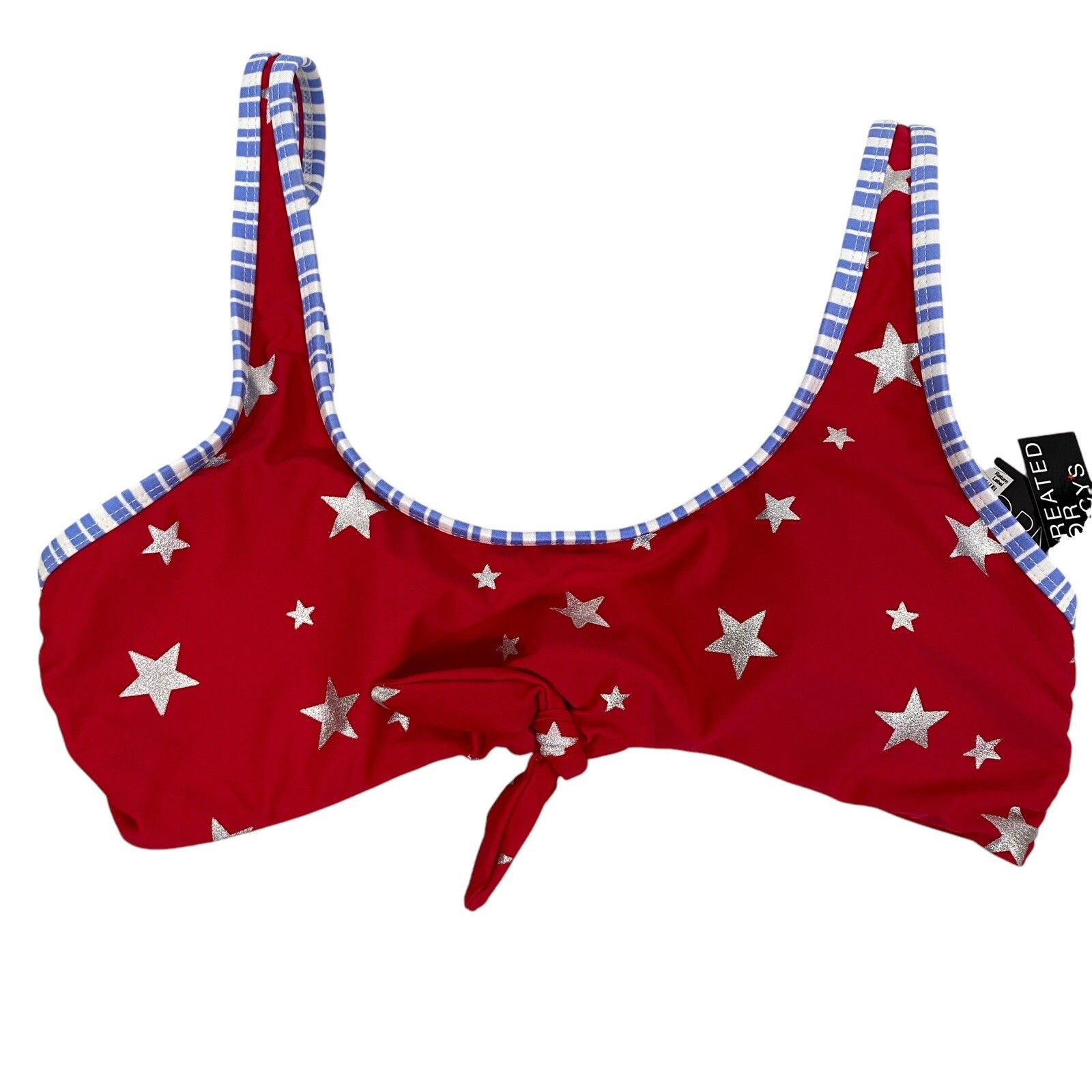 California Waves Juniors Bikini Size L Top ~ Size M Bottom ~Stars Stripes