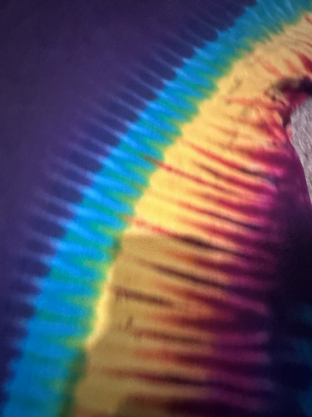 90s Bright Colorful Tye Dye Shirt Single Stitch Made In USA Give Peace A Chance